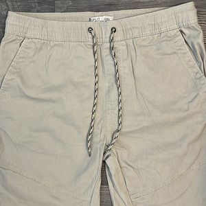 Beige chino joggers
